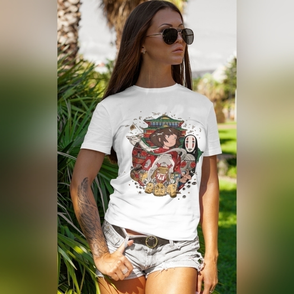 Spirited Away Anime T-Shirt, Studio Ghibli Hayao Miyazaki new shirt size medium